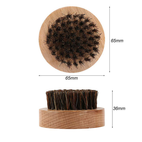Boar's Hair Round Beard Brush
